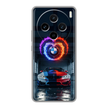 Силиконовый чехол на Vivo X100 с принтом BMW БМВ
