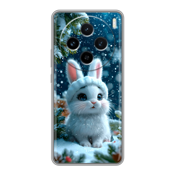 Силиконовый чехол на Vivo X100 с принтом Новый год