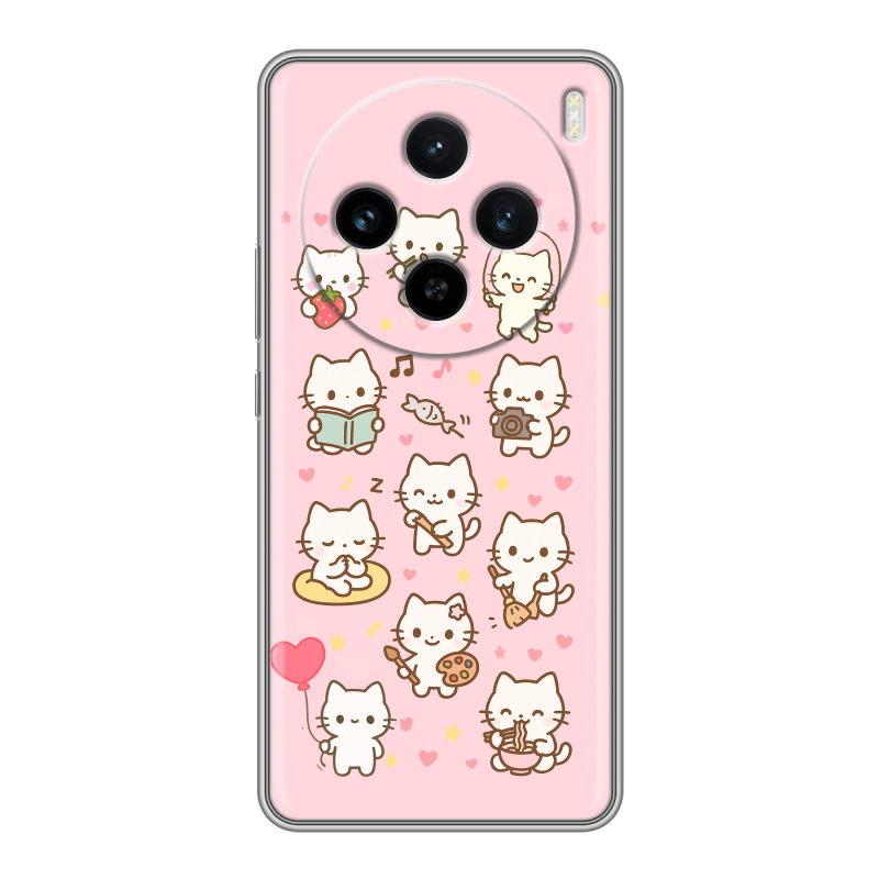 Силиконовый чехол на Vivo X100 с принтом Hello Kitty Хелоу Кити Силиконовый чехол на Vivo X100 с принтом Hello Kitty Хелоу Кити