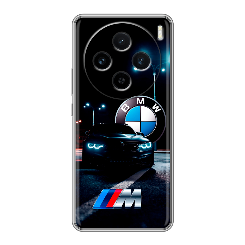 Силиконовый чехол на Vivo X100 с принтом БМВ BMW Силиконовый чехол на Vivo X100 с принтом БМВ BMW