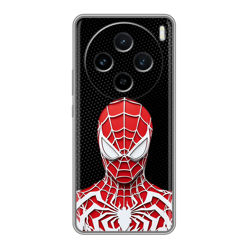 Силиконовый чехол на Vivo X100 с принтом человек паук spiderman Силиконовый чехол на Vivo X100 с принтом человек паук spiderman