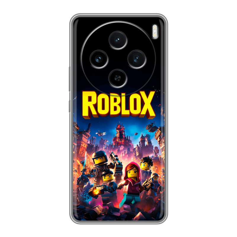 Силиконовый чехол на Vivo X100 с принтом Roblox Роблокс Силиконовый чехол на Vivo X100 с принтом Roblox Роблокс