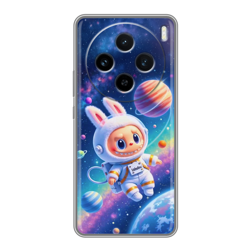Силиконовый чехол на Vivo X100 с принтом Labubu Лабубу Силиконовый чехол на Vivo X100 с принтом Labubu Лабубу