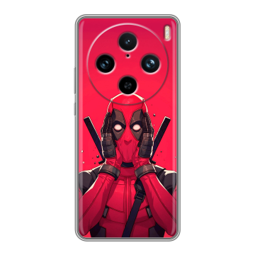Силиконовый чехол на Vivo X100 Pro с принтом Дедпул Deadpool