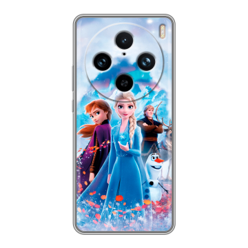 Силиконовый чехол на Vivo X100 Pro с принтом Холодное сердце Frozen