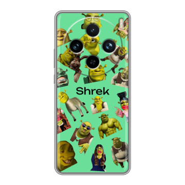 Силиконовый чехол на Vivo X100 Pro с принтом Шрек Shrek