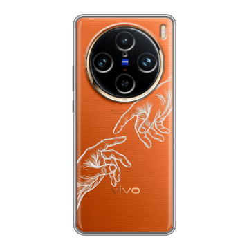 Силиконовый чехол на Vivo X100 Pro с принтом Сотворение мира