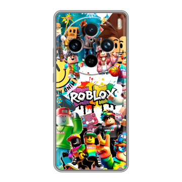 Силиконовый чехол на Vivo X100 Pro с принтом Roblox Роблокс
