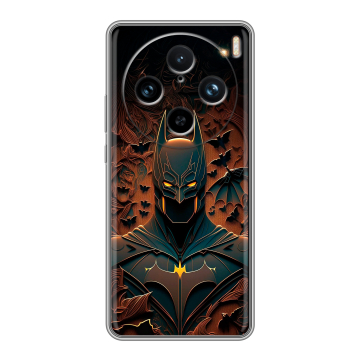 Силиконовый чехол на Vivo X100 Pro с принтом Batman Бэтмен