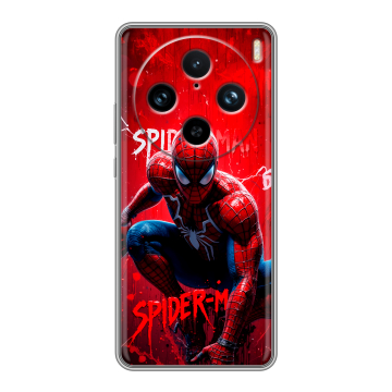 Силиконовый чехол на Vivo X100 Pro с принтом Spiderman Человек паук