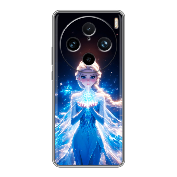 Силиконовый чехол на Vivo X100 Pro с принтом Холодное сердце Frozen