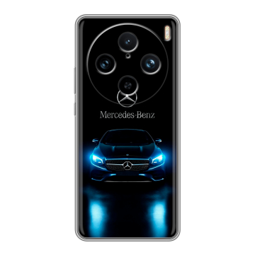 Силиконовый чехол на Vivo X100 Pro с принтом Mercedes Мерседес
