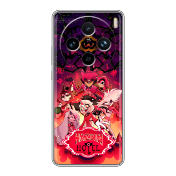 Силиконовый чехол на Vivo X100 Pro с принтом Hazbin Hotel Отель Хазбин