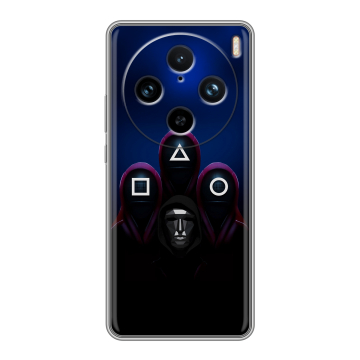 Силиконовый чехол на Vivo X100 Pro с принтом Игра Кальмара