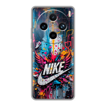 Силиконовый чехол на Vivo X100 Pro с принтом Nike Найк