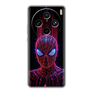 Силиконовый чехол на Vivo X100 Pro с принтом Spiderman Человек паук