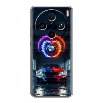 Силиконовый чехол на Vivo X100 Pro с принтом BMW БМВ