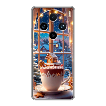 Силиконовый чехол на Vivo X100 Pro с принтом Новый год