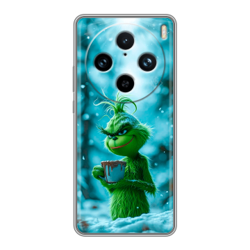 Силиконовый чехол на Vivo X100 Pro с принтом Новый год гринч