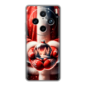 Силиконовый чехол на Vivo X100 Pro с принтом Новый год