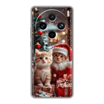 Силиконовый чехол на Vivo X100 Pro с принтом Новый год