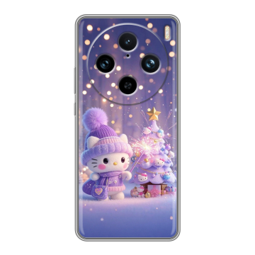 Силиконовый чехол на Vivo X100 Pro с принтом Новый год