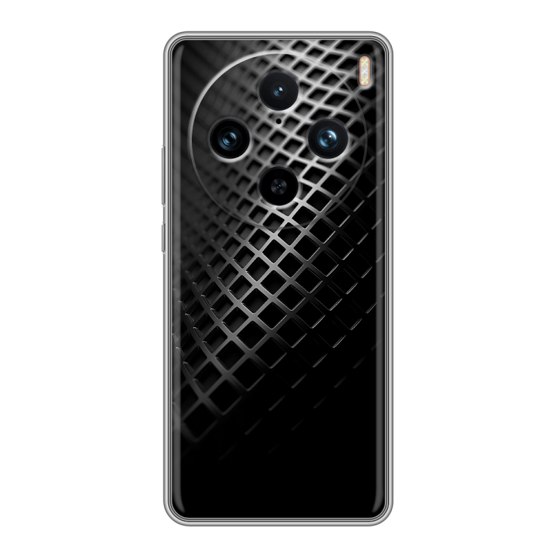 Силиконовый чехол на Vivo X100 Pro с принтом Текстура металла Силиконовый чехол на Vivo X100 Pro с принтом Текстура металла