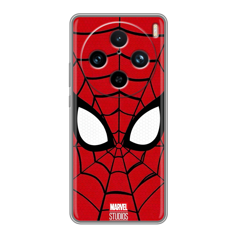 Силиконовый чехол на Vivo X100 Pro с принтом человек паук spiderman Силиконовый чехол на Vivo X100 Pro с принтом человек паук spiderman