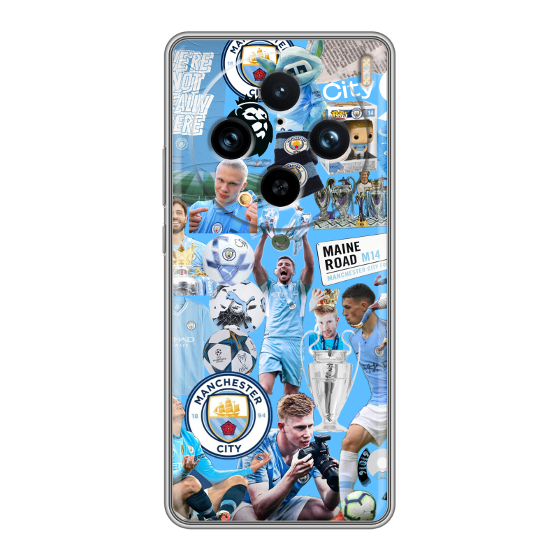 Силиконовый чехол на Vivo X100 Pro с принтом Man City Манчестер Сити Силиконовый чехол на Vivo X100 Pro с принтом Man City Манчестер Сити
