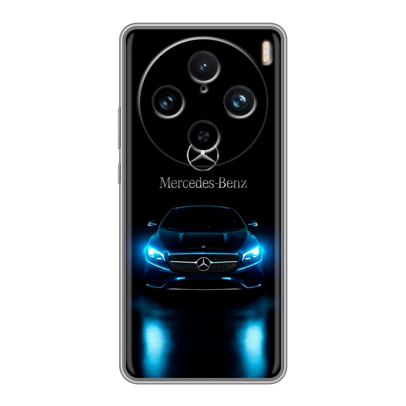 Силиконовый чехол на Vivo X100 Pro с принтом Mercedes Мерседес Силиконовый чехол на Vivo X100 Pro с принтом Mercedes Мерседес
