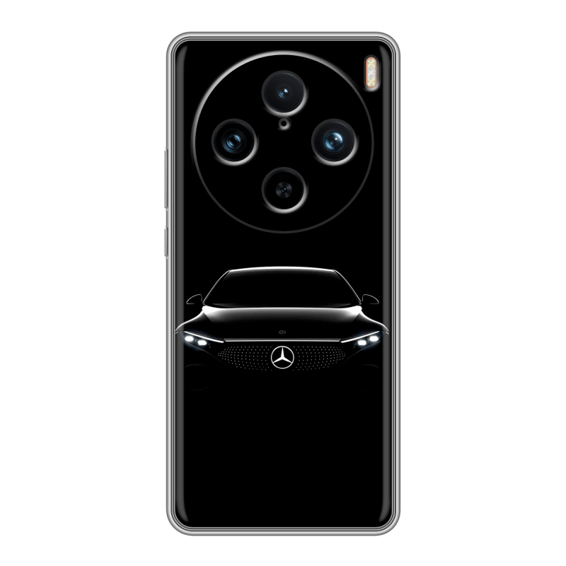 Силиконовый чехол на Vivo X100 Pro с принтом Mercedes Мерседес Силиконовый чехол на Vivo X100 Pro с принтом Mercedes Мерседес