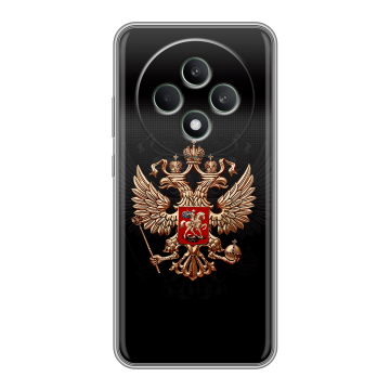 Силиконовый чехол на OPPO Reno12 F с принтом Герб России