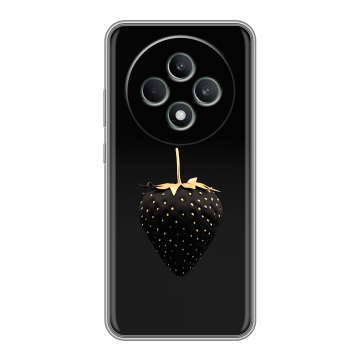 Силиконовый чехол на OPPO Reno12 F с принтом Черная клубника