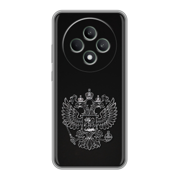 Силиконовый чехол на OPPO Reno12 F с принтом Герб России