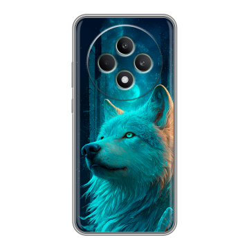Силиконовый чехол на OPPO Reno12 F с принтом бабочки саккура