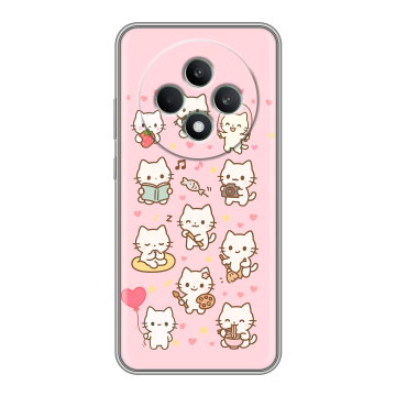 Силиконовый чехол на OPPO Reno12 F с принтом Hello Kitty Хелоу Кити Силиконовый чехол на OPPO Reno12 F с принтом Hello Kitty Хелоу Кити