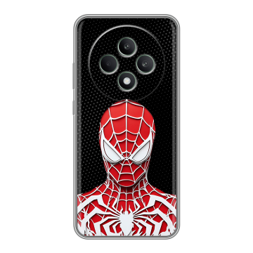 Силиконовый чехол на OPPO Reno12 F с принтом человек паук spiderman