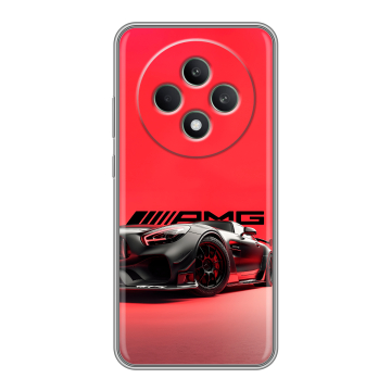 Силиконовый чехол на OPPO Reno12 F с принтом Мерседес Mercedes AMG