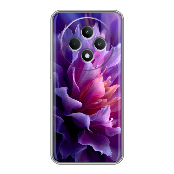 Силиконовый чехол на OPPO Reno12 F с принтом женский цветы