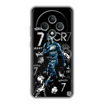 Силиконовый чехол на OPPO Reno12 F с принтом Реал Роналдо