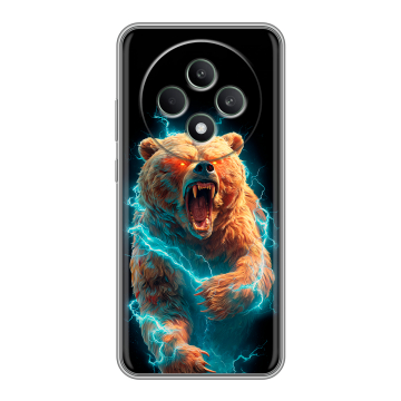 Силиконовый чехол на OPPO Reno12 F с принтом Медведь
