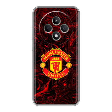 Силиконовый чехол на OPPO Reno12 F с принтом Manchester United
