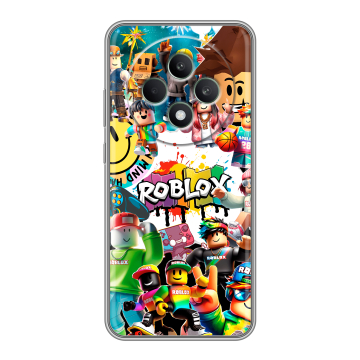 Силиконовый чехол на OPPO Reno12 F с принтом Roblox Роблокс Силиконовый чехол на OPPO Reno12 F с принтом Roblox Роблокс