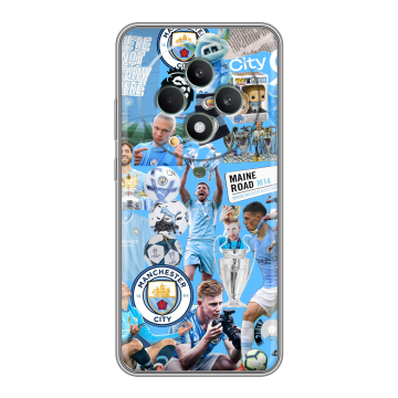 Силиконовый чехол на OPPO Reno12 F с принтом Man City Манчестер Сити
