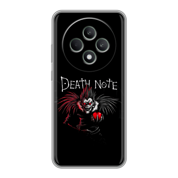Силиконовый чехол на OPPO Reno12 F с принтом Death note Тетрадь смерти Силиконовый чехол на OPPO Reno12 F с принтом Death note Тетрадь смерти