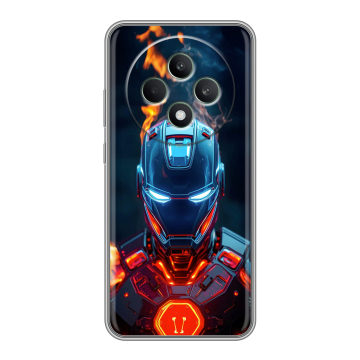Силиконовый чехол на OPPO Reno12 F с принтом IronMan Железный человек