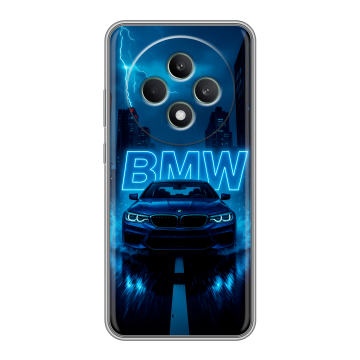 Силиконовый чехол на OPPO Reno12 F с принтом BMW БМВ