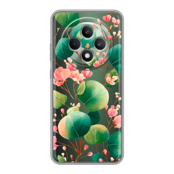 Силиконовый чехол на OPPO Reno12 F с принтом женский