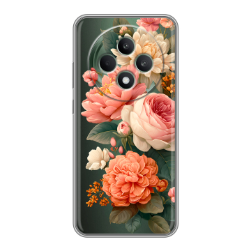 Силиконовый чехол на OPPO Reno12 F с принтом цветы