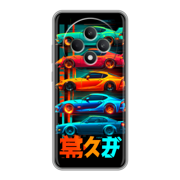 Силиконовый чехол на OPPO Reno12 F с принтом машины тачки
